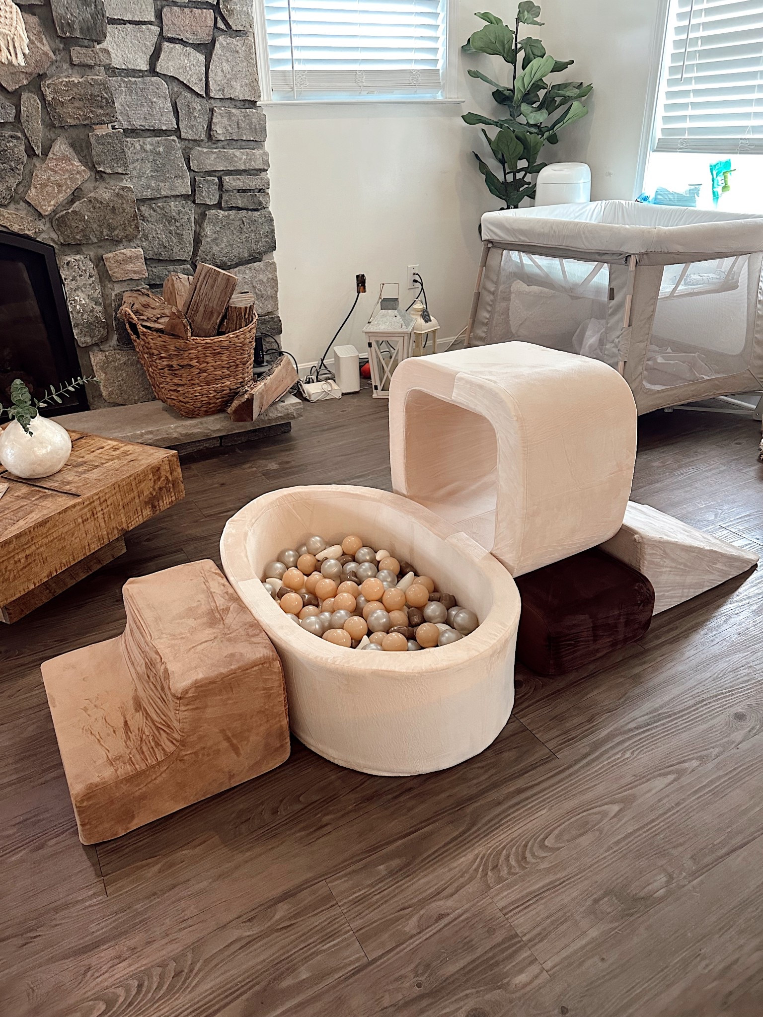 The cutest foam climbing set! Found the balls for the ball pit on Amazon. They match perfectly! I got the 200 balls for a 1/2 full pit.

#LTKBump #LTKHome #LTKBaby