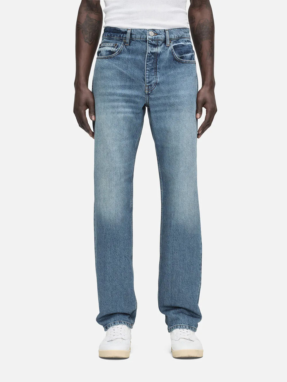 The Straight Jean  in  Raywood Clean | Frame Denim