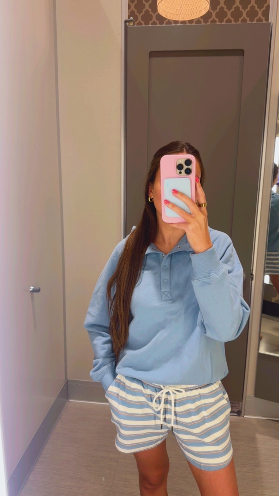 Target x Parke blue stripe mockneck set!! 


