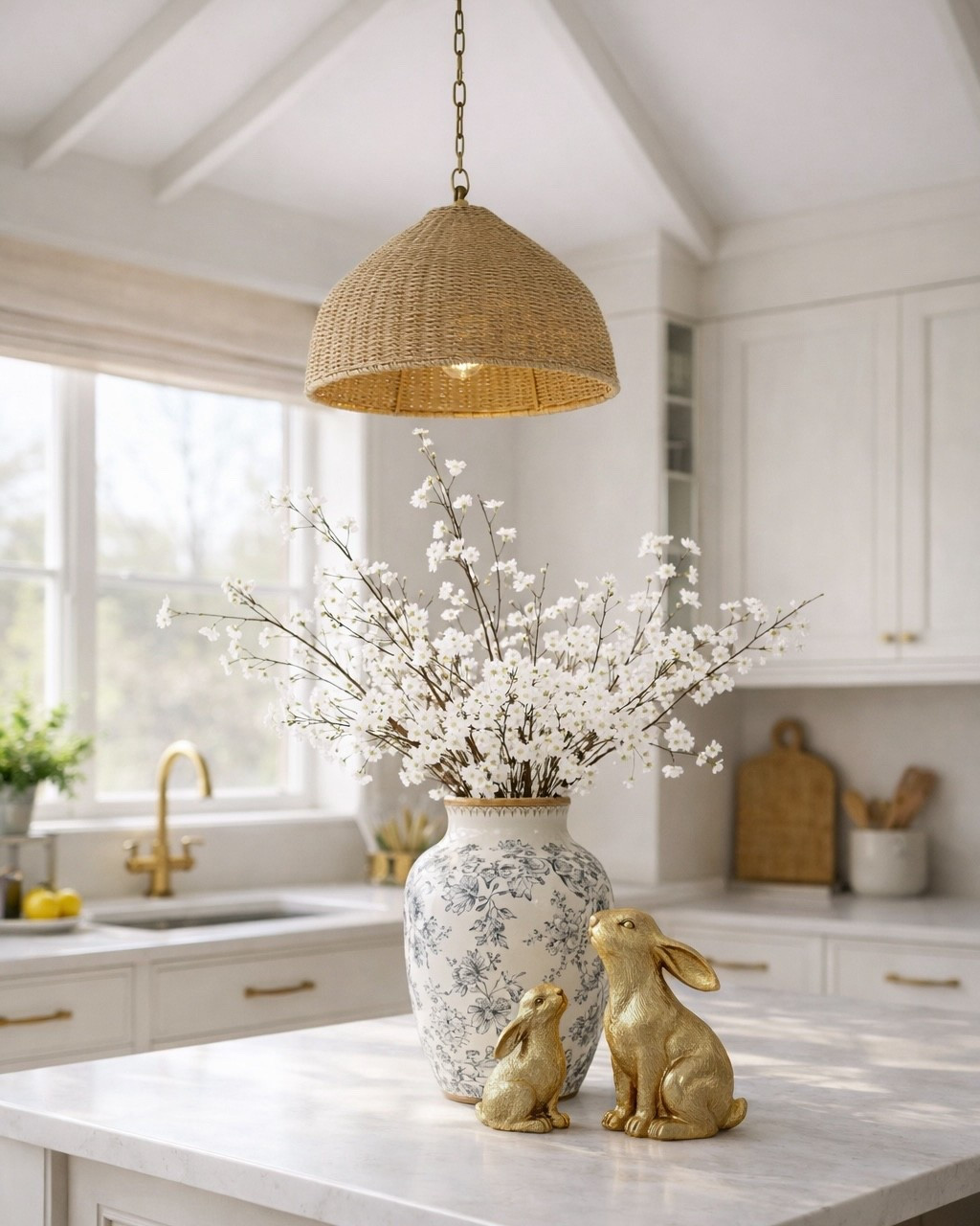 Amazon Kitchen Finds for Spring

Follow @farmtotablecreations on Instagram for more cozy home styling and seasonal finds.

Soft spring accents can instantly refresh a kitchen, and this island setup is a perfect example of how a few thoughtful pieces make a big impact. The blue-and-white vase adds a timeless, collected look, while the delicate faux florals bring in a fresh seasonal feel with zero maintenance. The gold bunny accents offer a subtle nod to spring that feels elegant rather than overdone. Each piece is neutral, easy to style, and versatile enough to use year after year for a light, welcoming kitchen refresh.

#kitchendecor #kitchenisland #springdecor #amazonhome #homedecor #kitchenstyling #neutralhome #seasonaldecor

#LTKSeasonal #LTKSaleAlert #LTKHome