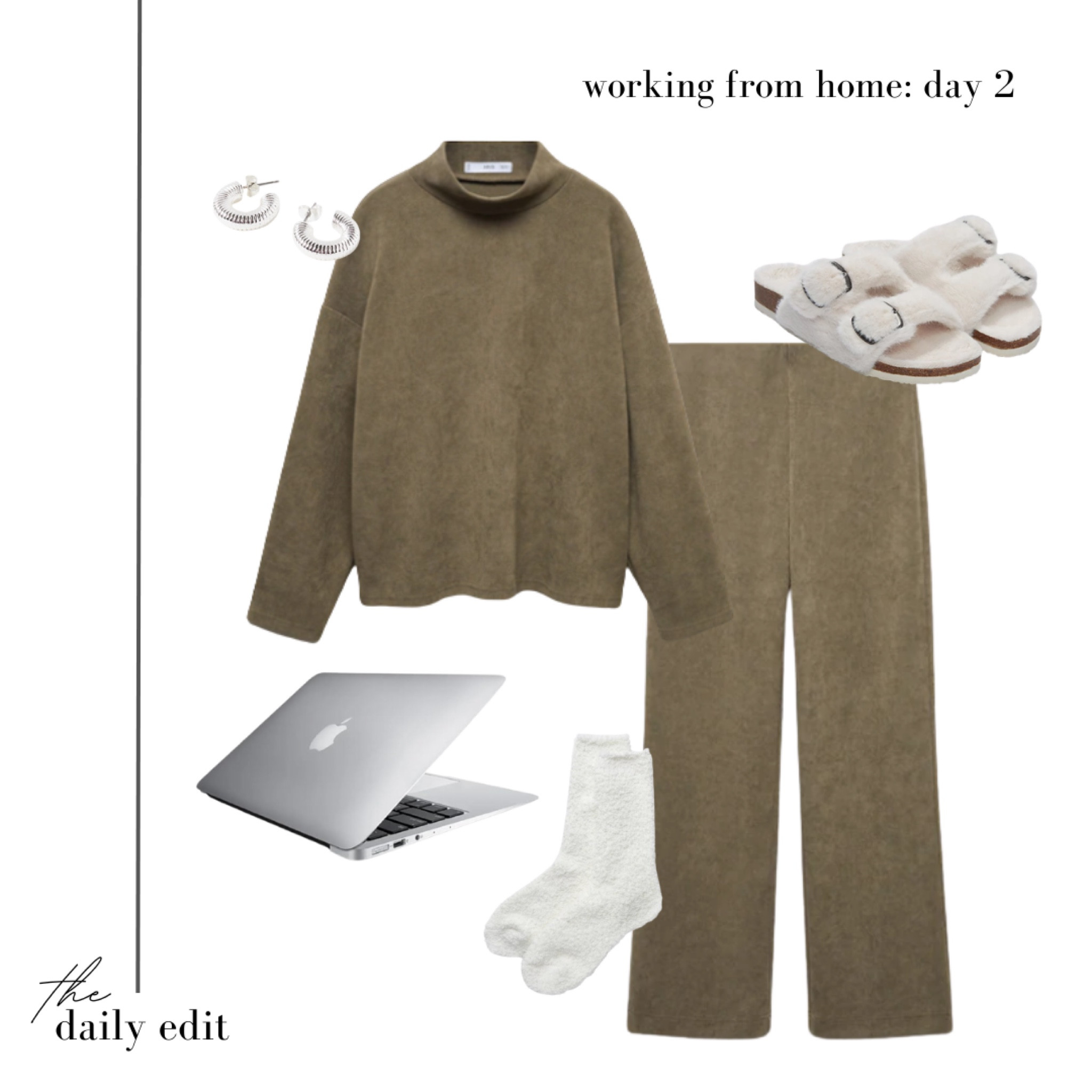 5 days of WFH outfits: Day Two 👩🏼‍💻

Working from home outfit, what to wear today, neutral outfit, neutral style, mango look, loungewear lifestyle, coord set, The White Company, UGG slippers, grey slippers, grey glasses, silver jewellery, hot water bottle, autumn winter home wear, comfy outfit, casual outfit, wfh outfit, autumn outfit inspiration, outfit of the day, hmxme, school run style, October vibes, fall fashion trends, the daily edit

#LTKeurope #LTKSeasonal #LTKstyletip