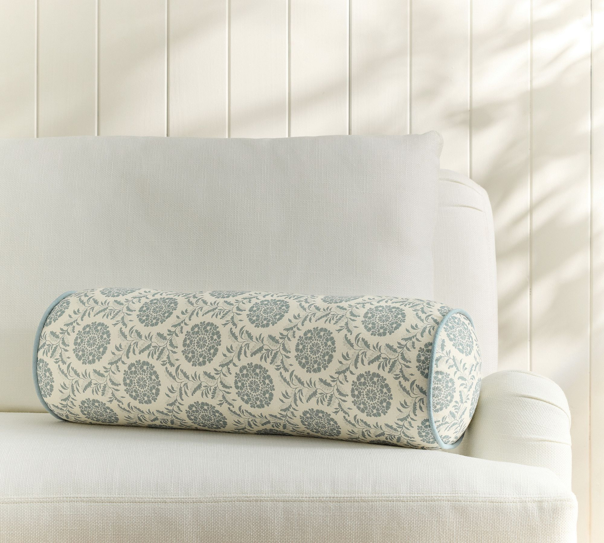 Kravet Florette Lattice Bolster | Pottery Barn (US)