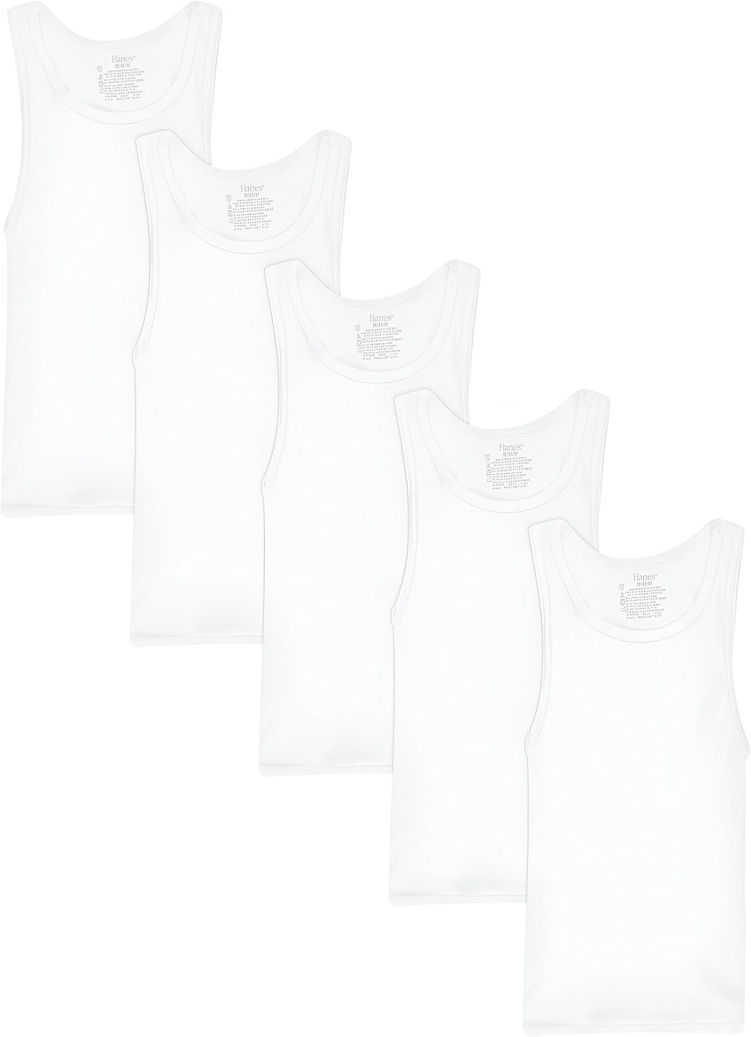 Hanes Boys' Undershirt Tank Top Pack – Kids' Tank Undershirts – Cool Comfort Moisture-Wicking Sleeveless Shirts | Amazon (US)
