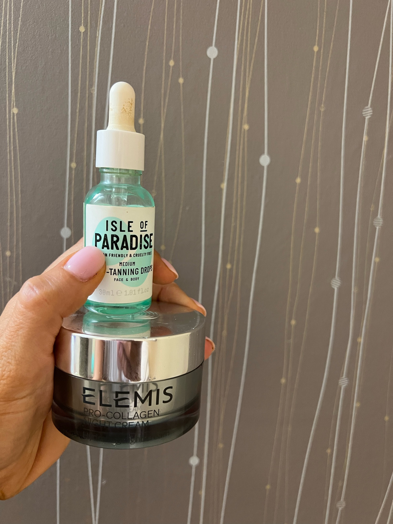 What I brought for nighttime to keep my face as tan as my body. I only do the 3 drops of self-tanner I’m my Elemis every other night. Isle of Paradise tanning drops in medium are my favorite!!! 

#LTKFind #LTKunder50 #LTKbeauty