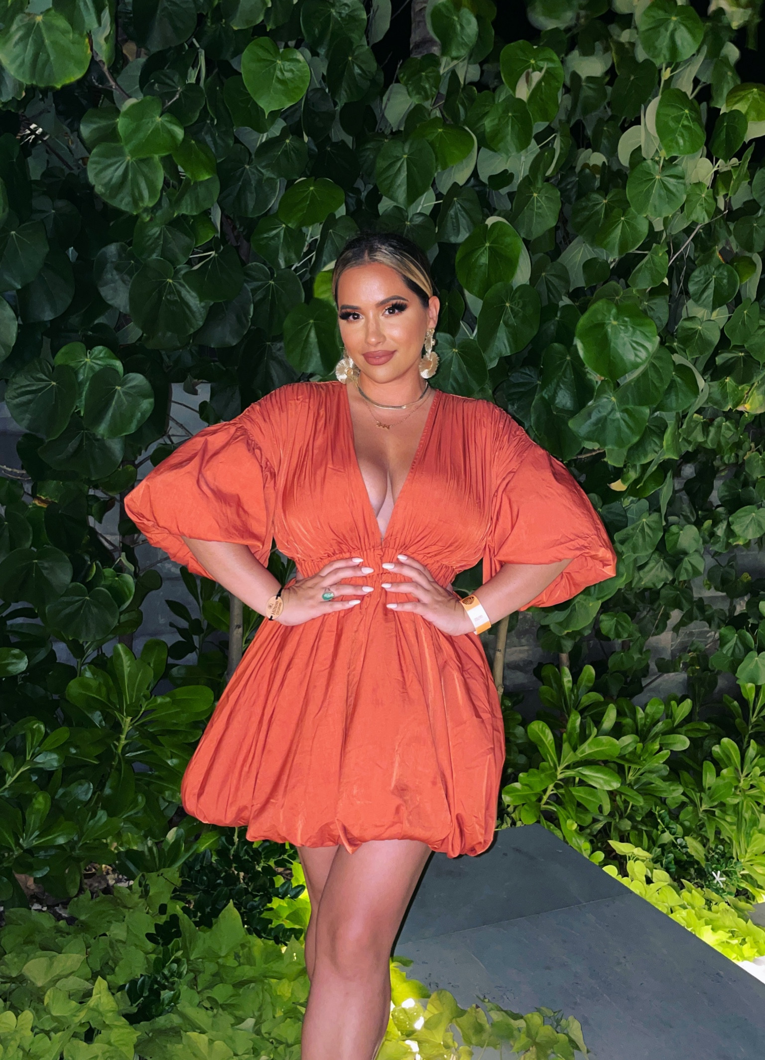 This was one of my favorite looks in Tulum and the terracota color felt like a native palette to use on this vacation. The dress itself is well made and has tulle stuffing to maintain the puff sleeve bell shape and comes in a variety of colors.

Vacation style, tulum fashion, puff sleeve, cocktail dress, nighttime dress, orange, terracota, formalwear, glam, vacation looks, cruise wear 

#LTKtravel #LTKstyletip #LTKFind