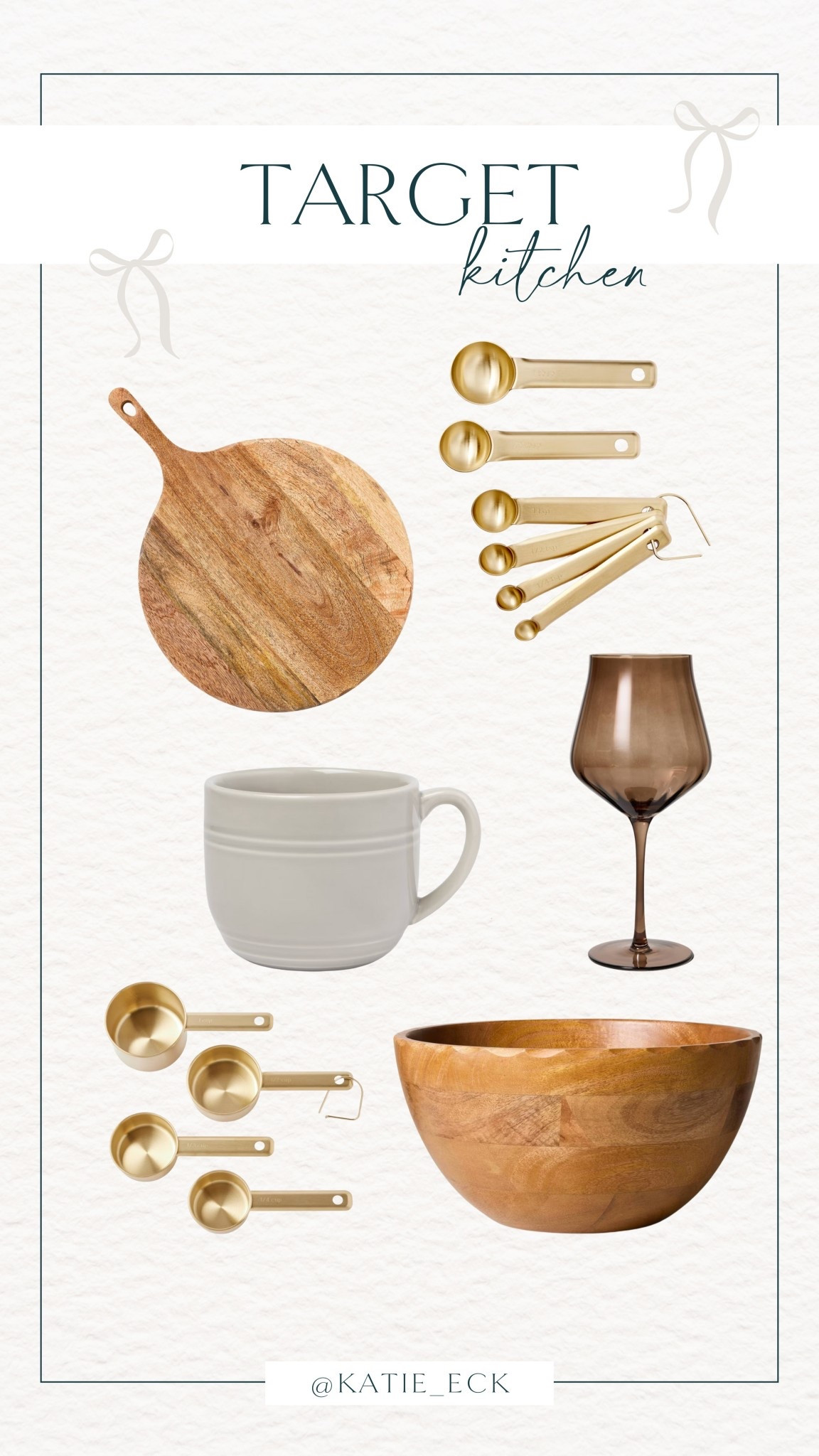Favorite target kitchen items! These items make great gifts! 🎁

Target kitchen // dining // serving board // wine glasses // coffee mug // threshold serving utensils set // hearth & hand large wood bowl // measuring spoons // measuring cups // gift guide for her // gift for hosts // Christmas present 

#LTKfoodie #LTKHoliday #LTKGiftGuide