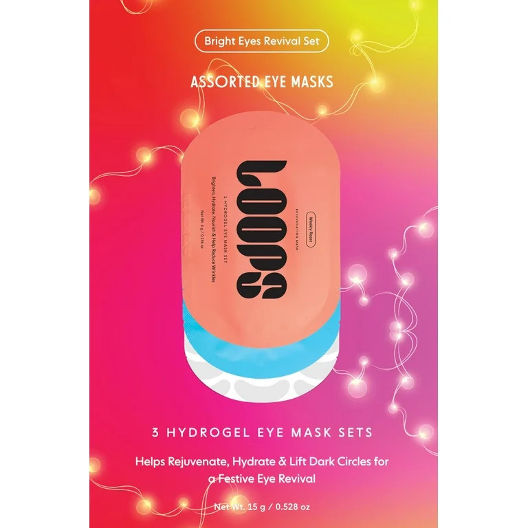 Loops Bright Eyes Revival Set Assorted Eye Masks, 0.528 oz, 3 Pack | Walmart (US)