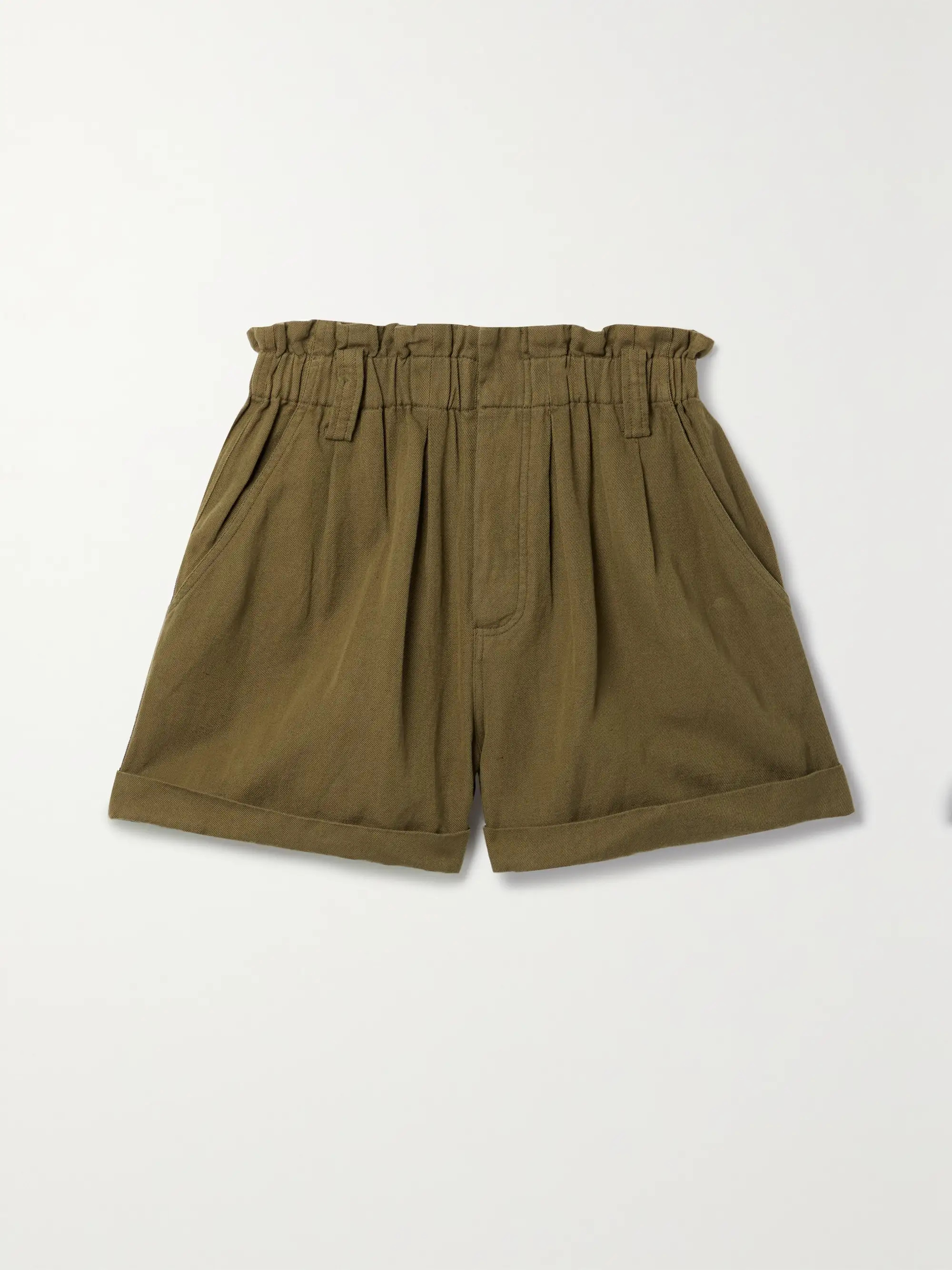 + NET SUSTAIN Son Vida linen and organic cotton-blend twill shorts | NET-A-PORTER (US)
