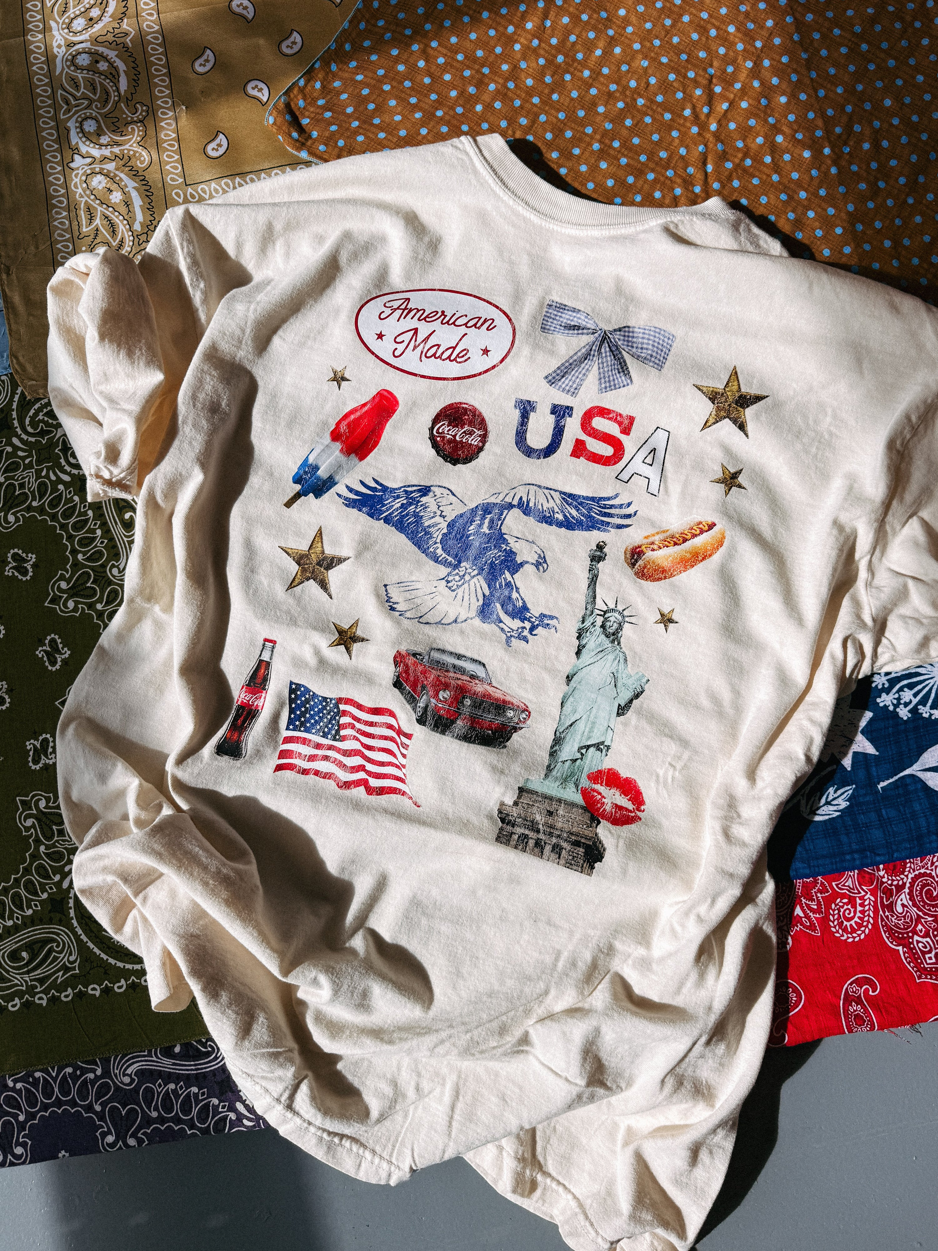 ETTA OG | american made collage graphic tee - ivory | Etta+East