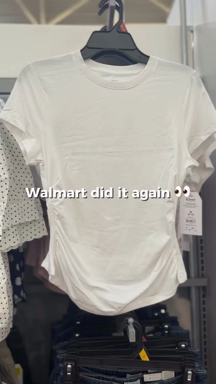 That side ruching just does something 🤌🏼

This tee is one of those pieces you throw on and instantly feel put together—no effort required. The fit is flattering, the fabric is soft, and the colors are so good for spring.

#walmartfashion #walmartfinds #affordablefashion #affordablefinds #casualstyle