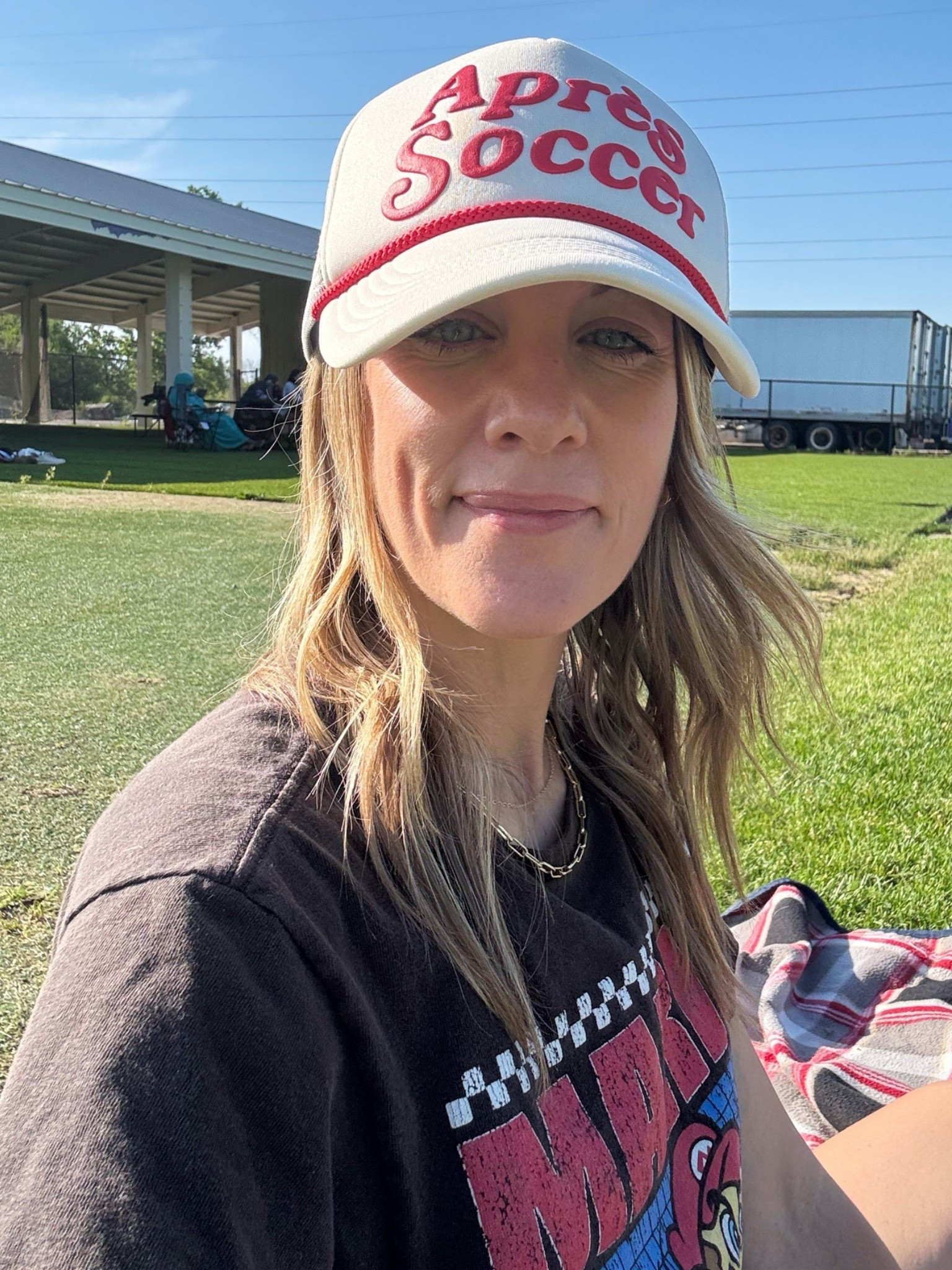 The cutest hat for soccer mom season or the FIFA World Cup!