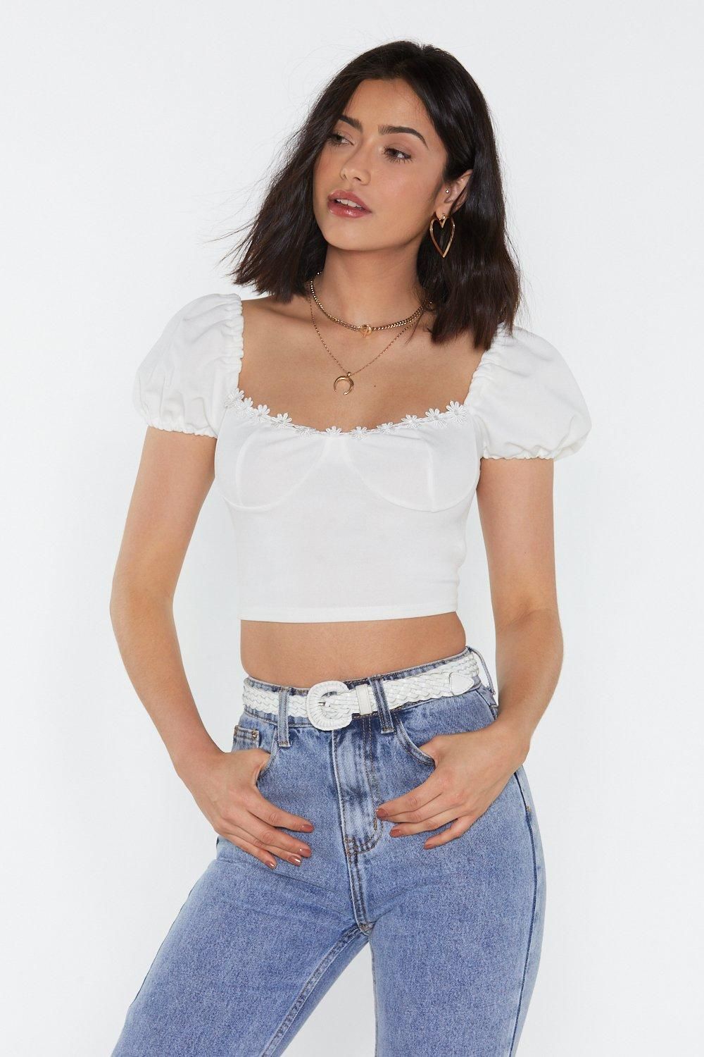What's Cup Babe Square Neck Crop Top | NastyGal (US & CA)