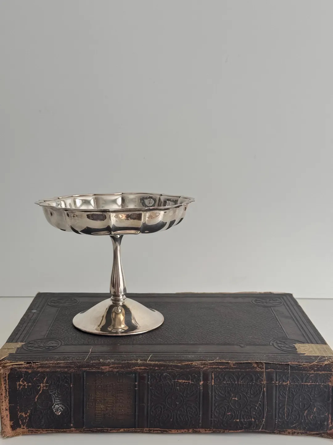 Vintage Silver Pedestal Bowl, Antique Silver, Home Decor - Etsy | Etsy (US)