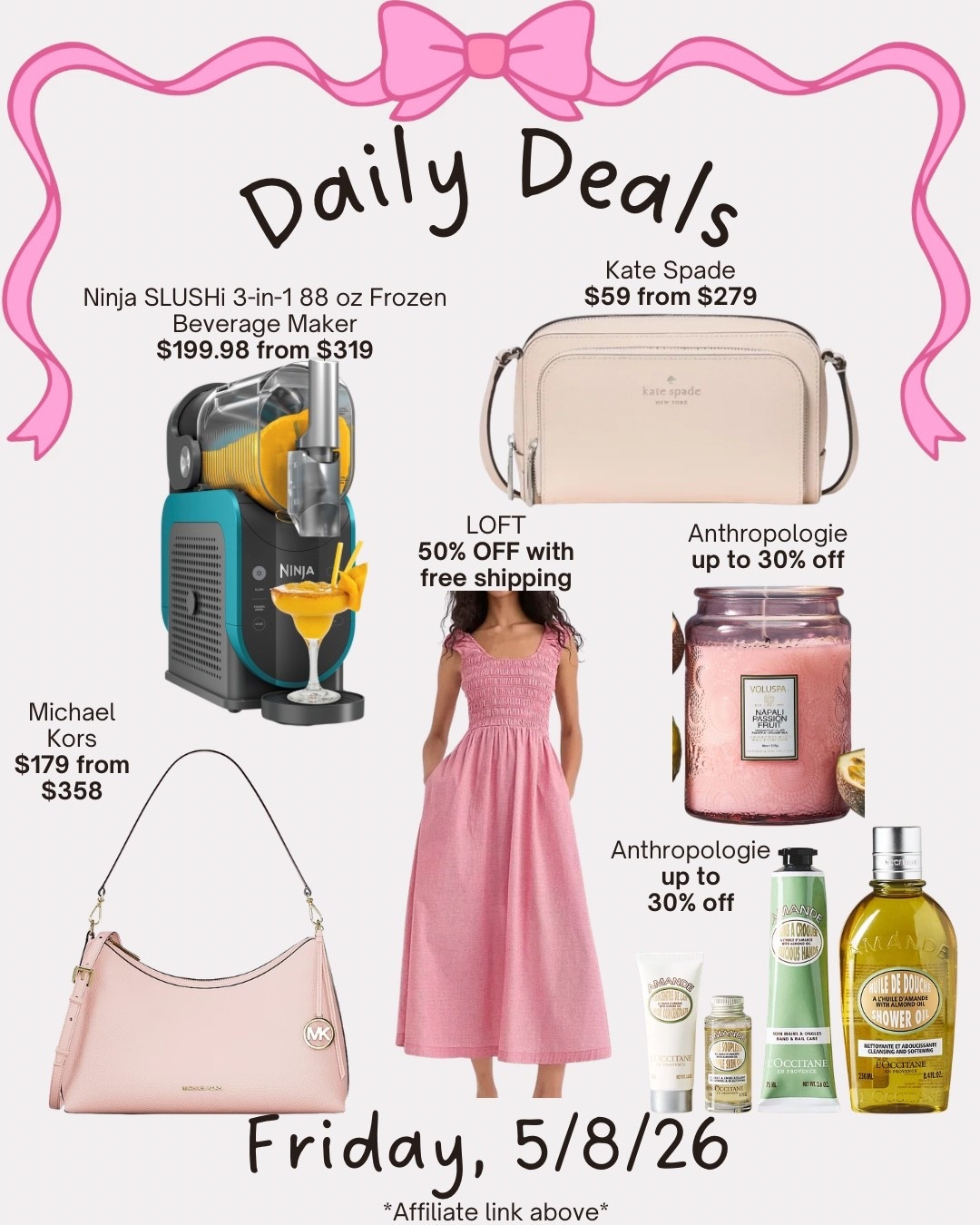 Daily deals

#LTKSaleAlert #LTKMothersDay #LTKSeasonal