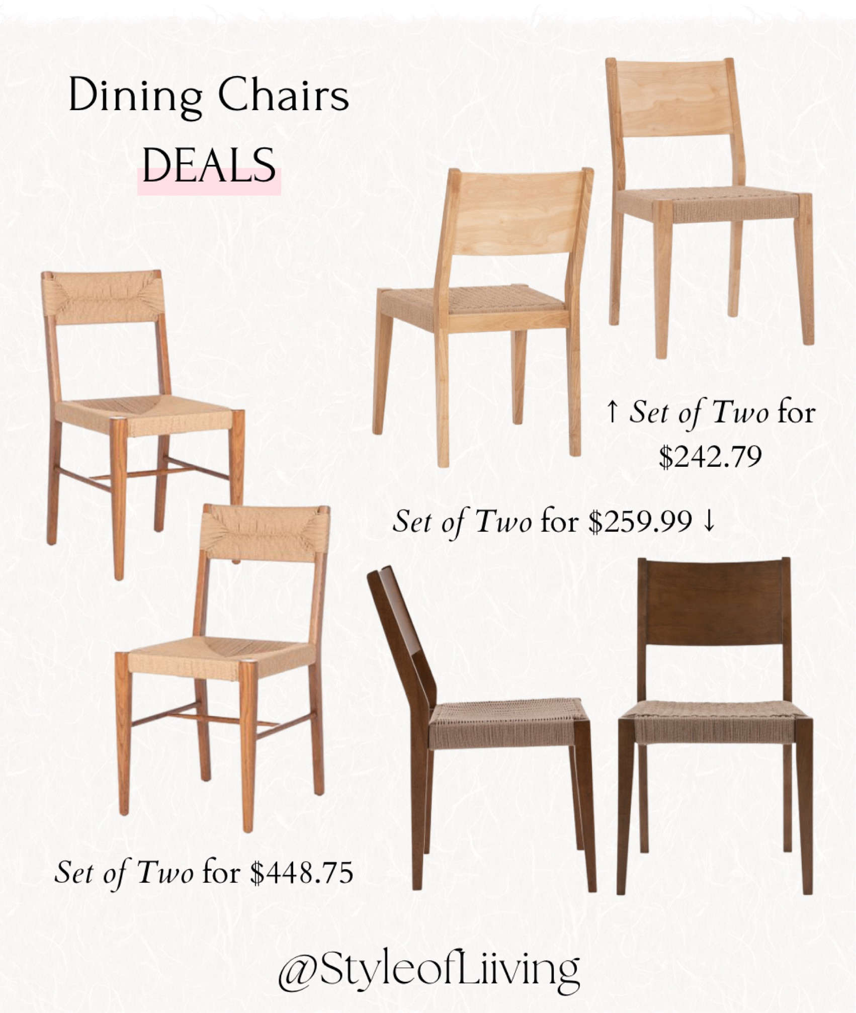 Dining room chairs on sale! Limited time deals from Zulily.

#LTKsalealert #LTKhome