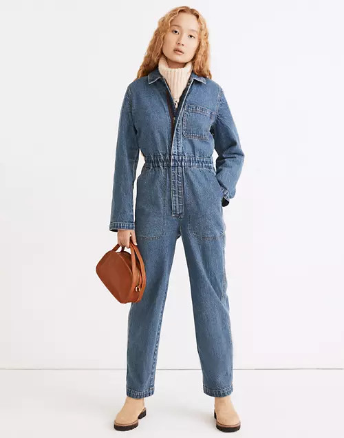 Denim Straight Coverall Jumpsuit | Madewell