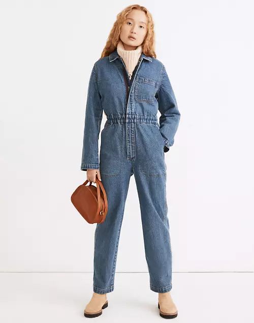 Denim Straight Coverall Jumpsuit | Madewell