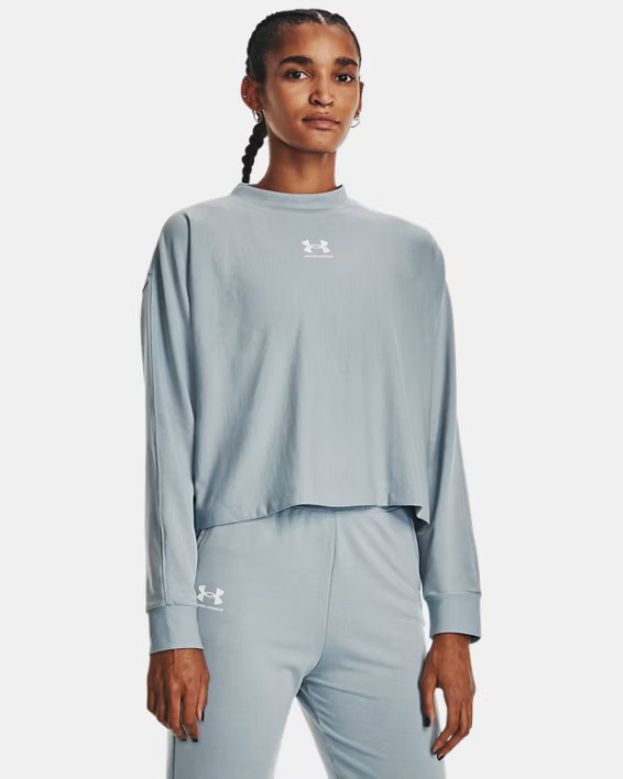 Women's UA Rival Terry Oversized Crew | Under Armour | Under Armour (US)