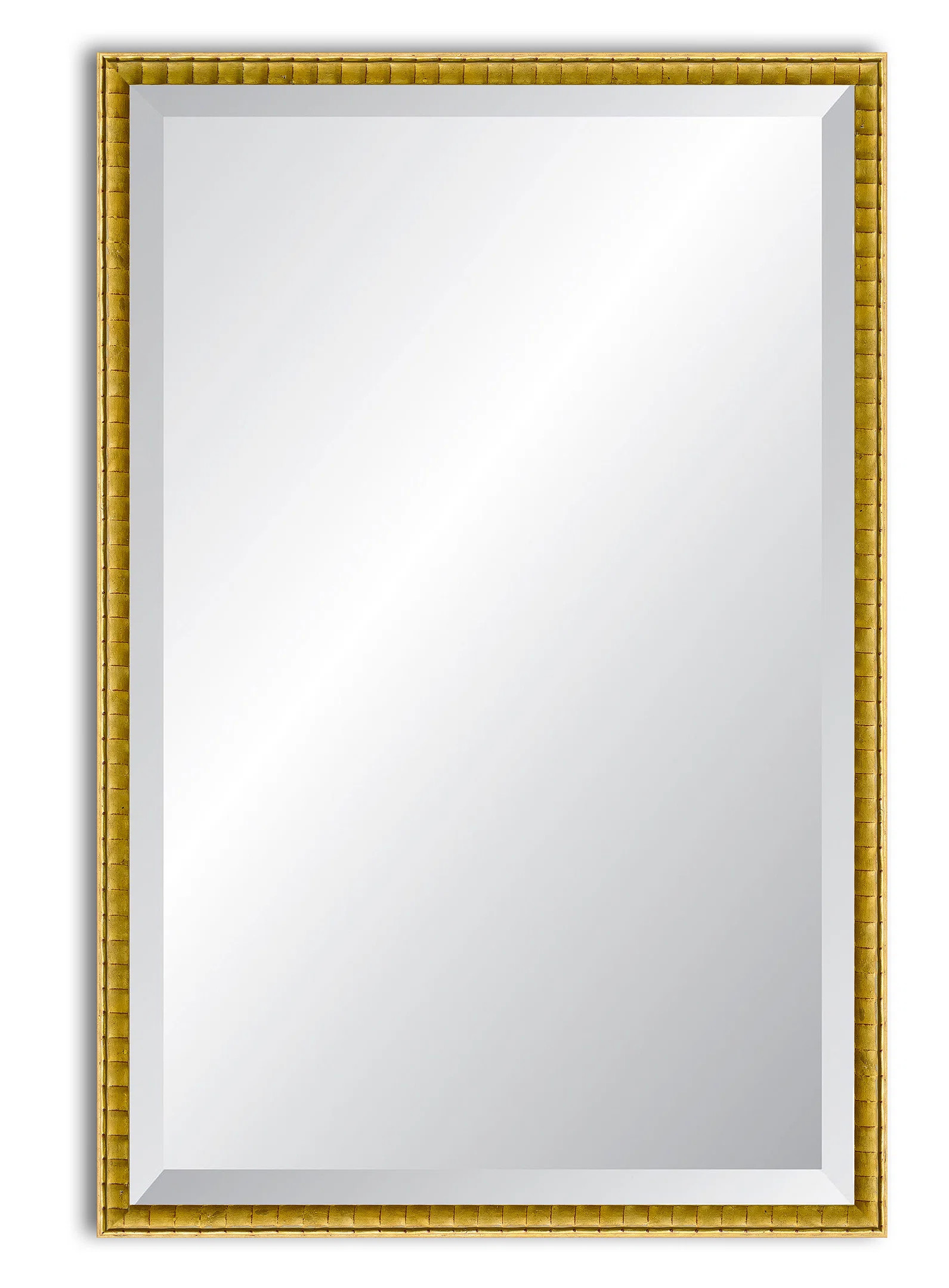 Luzon Gold Bamboo Beveled Accent Mirror | Wayfair North America