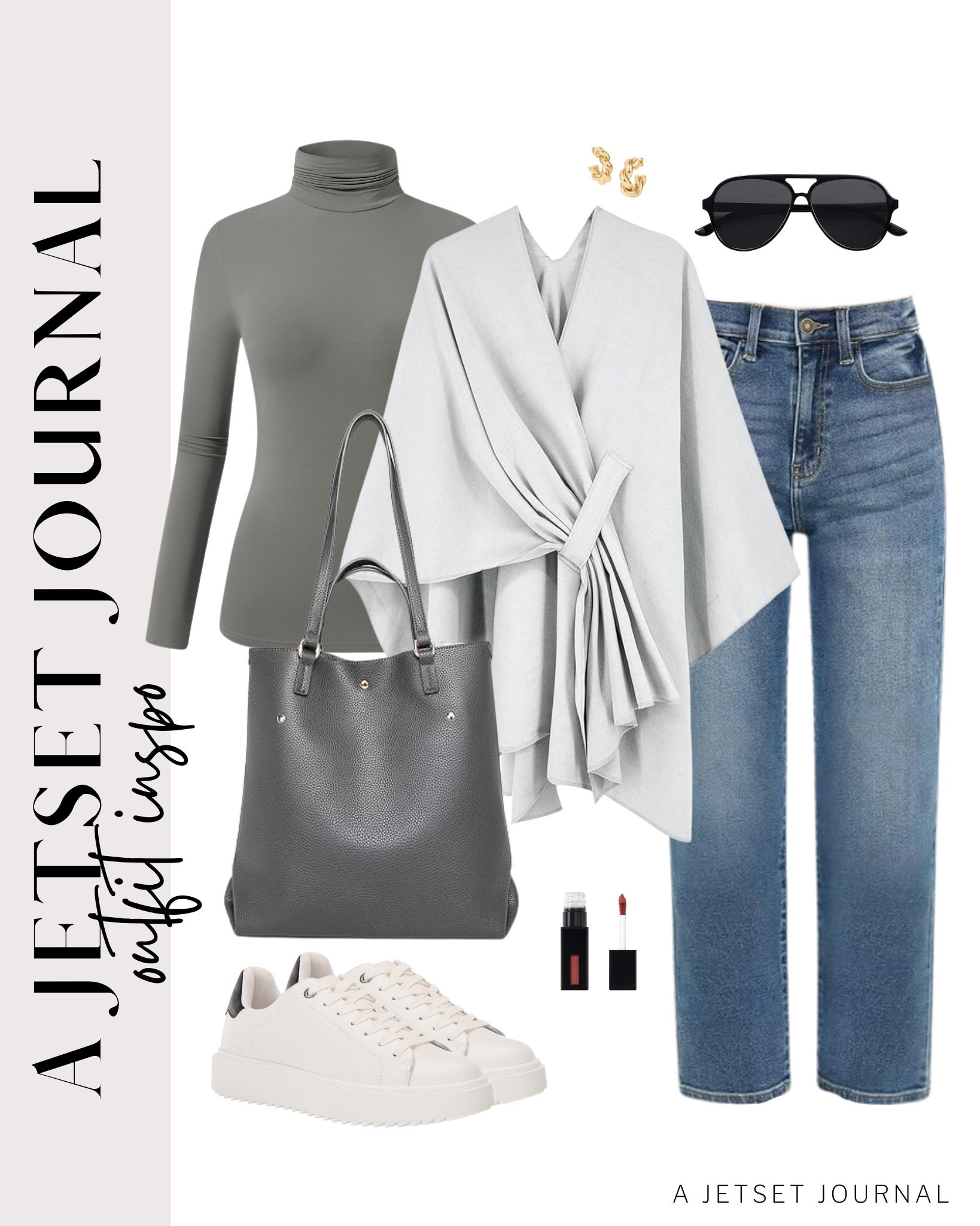 These new wraps add a light and cozy layer that makes every outfit feel put together!
long sleeve turtleneck shirt, shawl wrap poncho, straight leg jeans, airport outfit, fall to winter fashion, comfy outfit, winter style, everyday look, running errand outfit idea, makeup favorite, beauty must have, affordable style, amazon fashion

#LTKU #LTKFindsUnder50 #LTKSeasonal