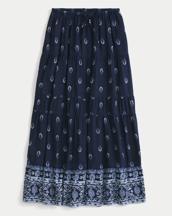 Tiered Maxi Skirt | Hollister (US)