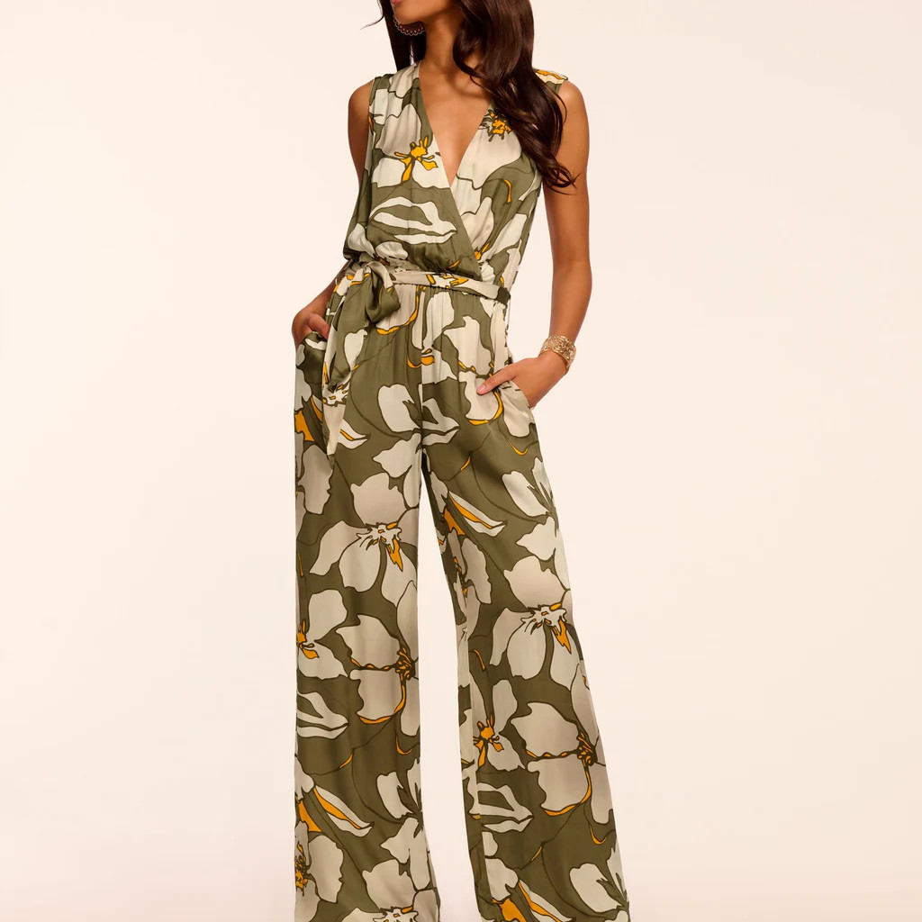 Hollie V-Neck Wide Leg Jumpsuit | Ramy Brook