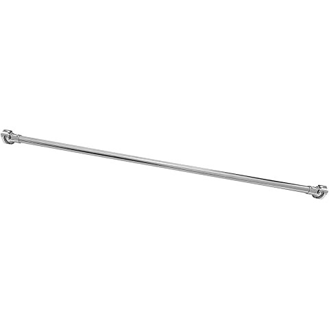 Naiture 304 Stainless Steel 60" Straight Shower Curtain Rod, Chrome | Amazon (US)