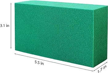 Floral Foam Blocks FLOFARE Pack of 3 Each (5.5"L x 3.1"W x 1.7"H) Green Wet & Dry Flower Foam for... | Amazon (US)