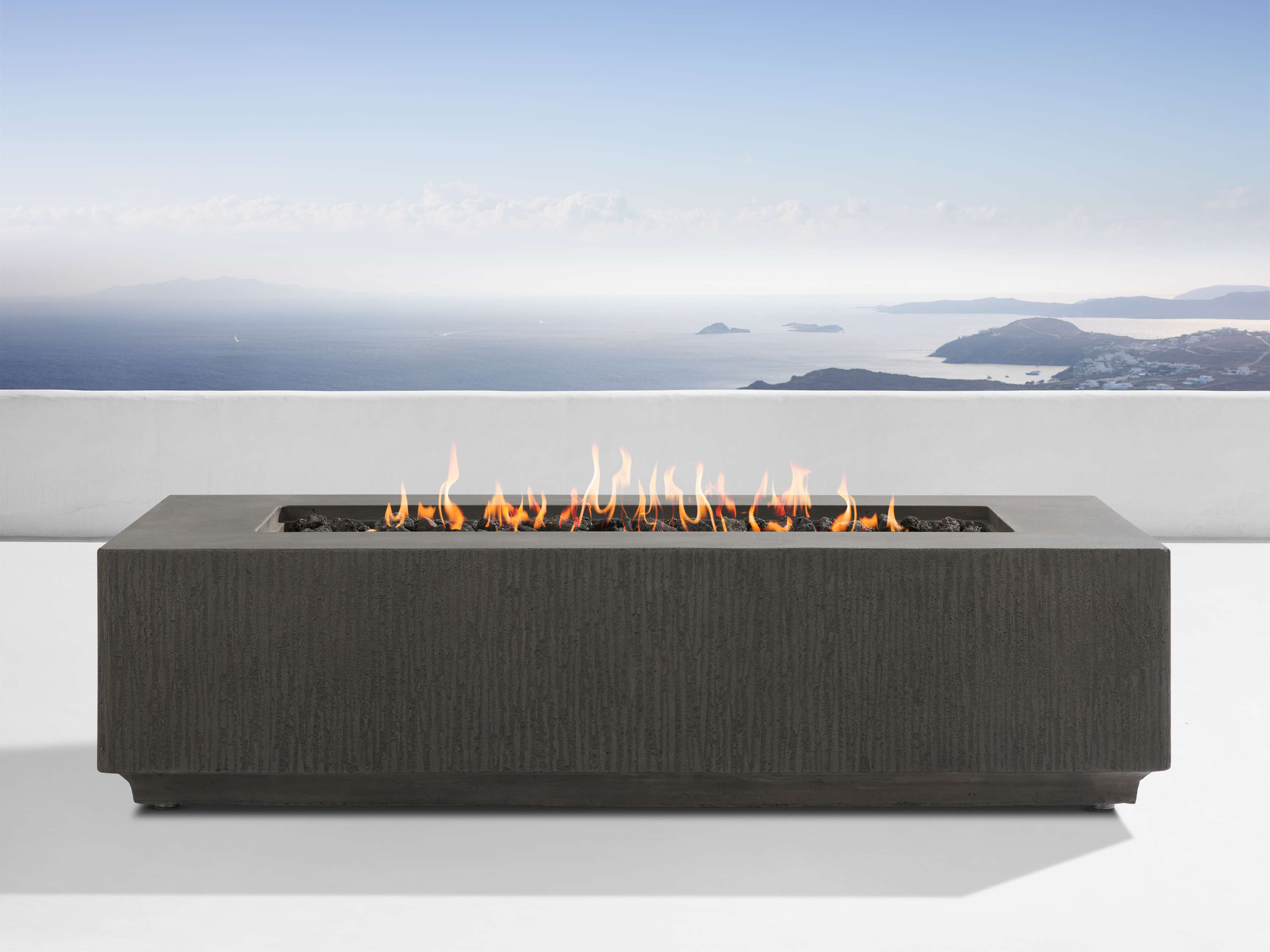 Wilmar Rectangular Propane Fire Pit | Arhaus