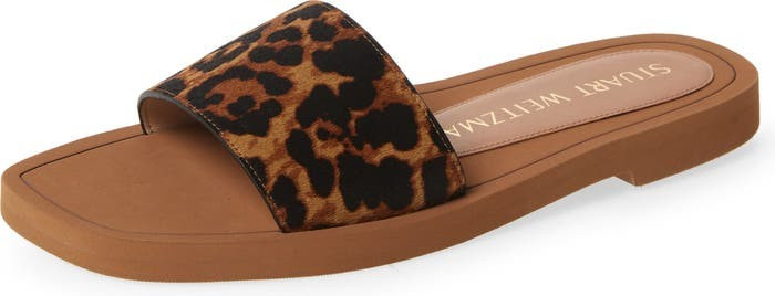 Delilah Genuine Calf Hair Slide Sandal | Nordstrom