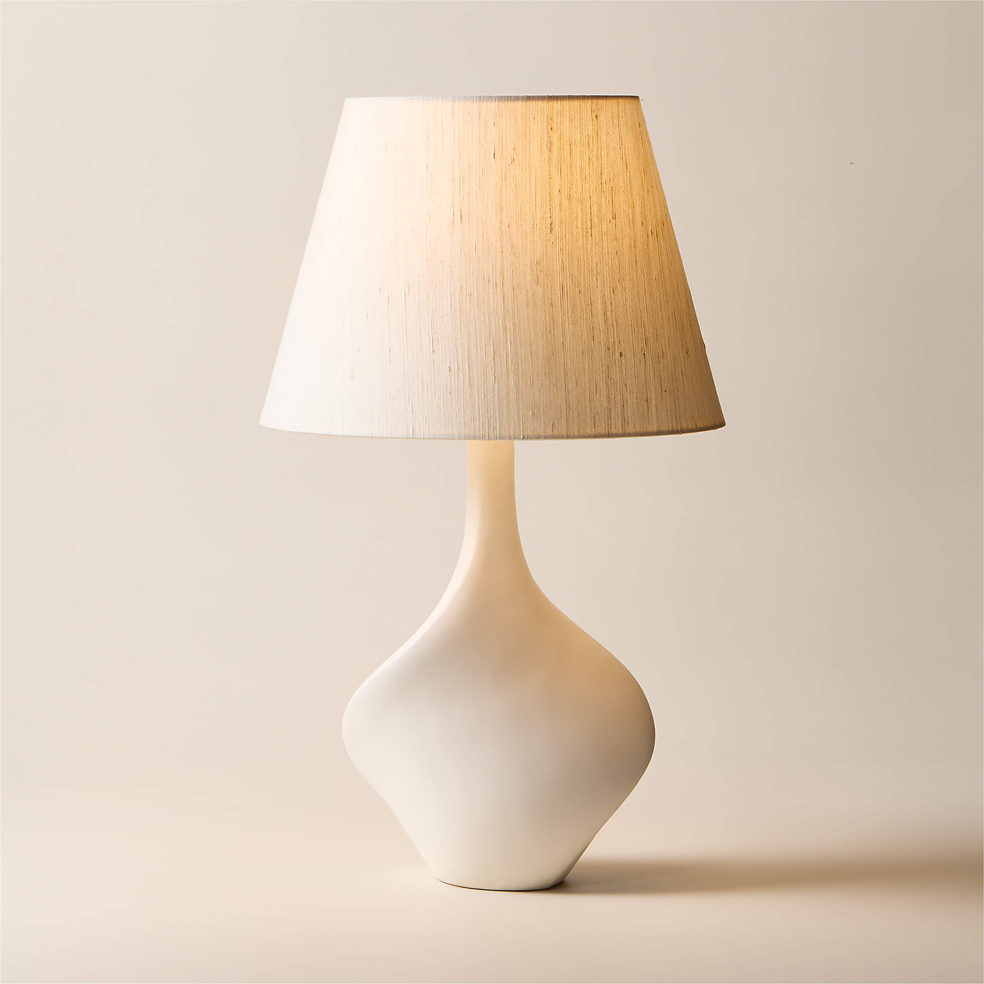 Valis White Resin Table Lamp | CB2 | CB2