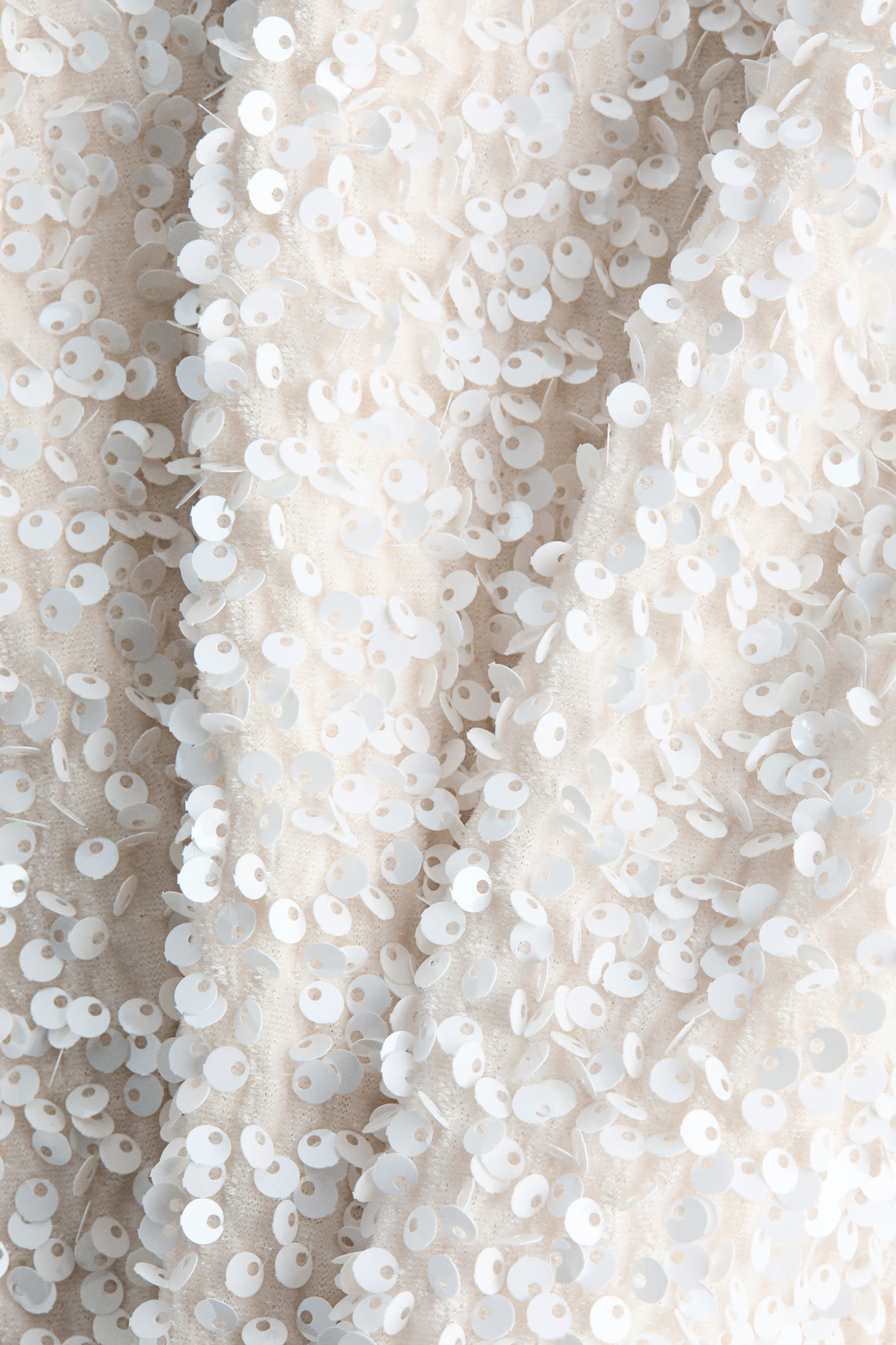 Sequined Mini Dress - White - Ladies | H&M US | H&M (US + CA)