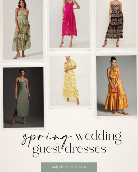 Spring wedding guest dresses 💐 

#LTKSeasonal #LTKwedding #LTKFind