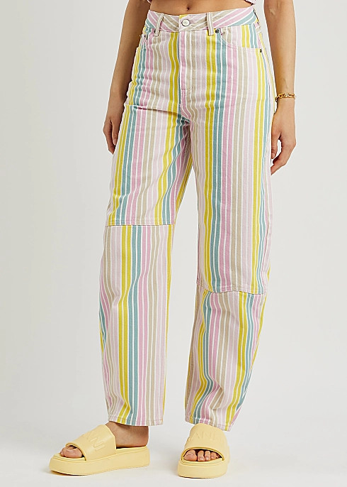 Stary striped barrel-leg jeans | Harvey Nichols (Global)