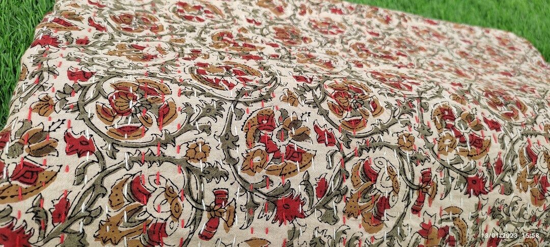 Indian Block Print Bedspread or Quilt Full Size Queen Size - Etsy | Etsy (US)