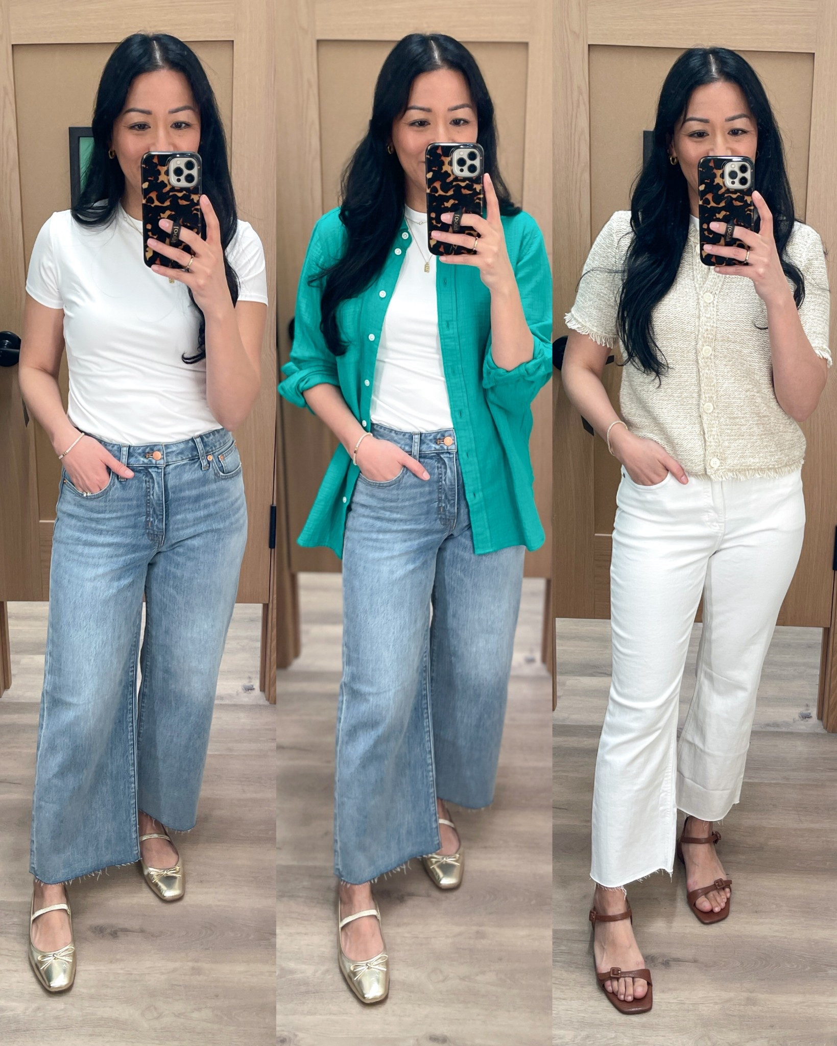 White top is Pumiey (sized up to medium)
Curvy size 26 jeans for both 
Shoes are true to size

J.Crew Factory 

#LTKSaleAlert #LTKFindsUnder100