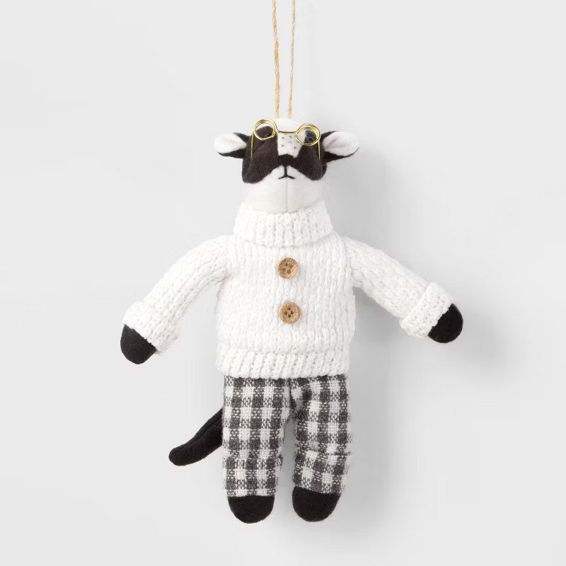 Fabric Badger with Glasses Christmas Tree Ornament - Wondershop™ | Target