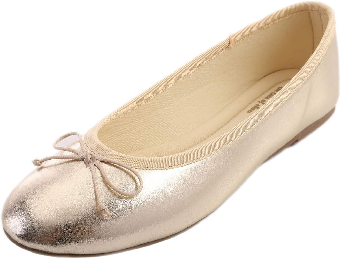 Feversole Women's Macaroon Colorful Memory Foam Cushion Insock Patent Ballet Flat | Amazon (US)