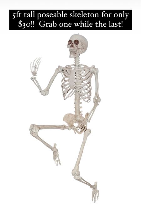 Such an amazing deal on this 60” posable Halloween skeleton!  Only $30 while they last! 


Home decor Walmart finds deals

#LTKHalloween #LTKsalealert #LTKSeasonal