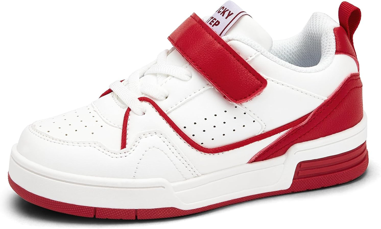 LUCKY STEP Kid's Slip On Sneaker Comfort Casual Running Tennis School Low Top Sneaker Strap Athle... | Amazon (US)