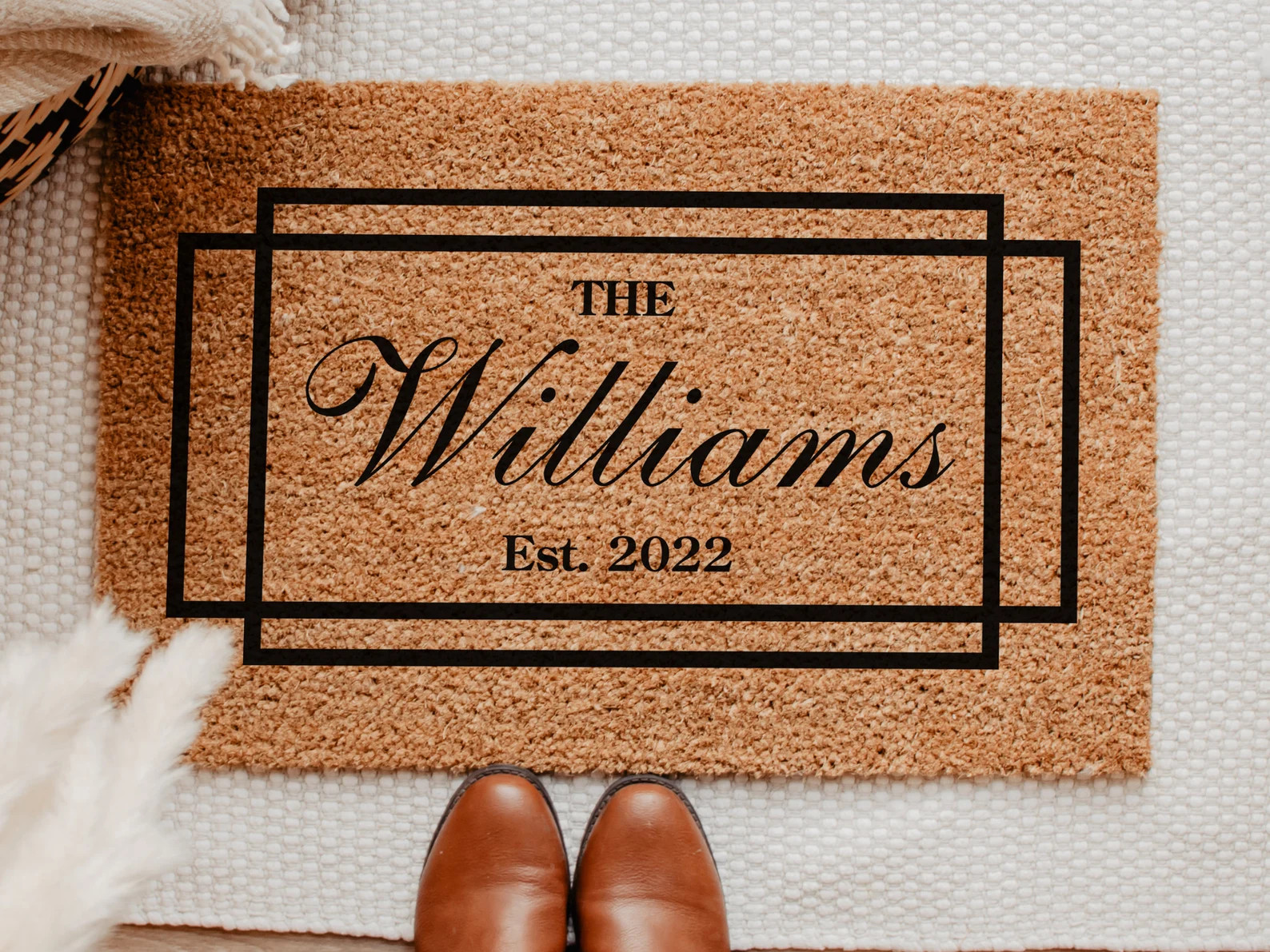 Wedding Gift for Couples, Custom Welcome Door Mat With Family Name, Housewarming Gift Home Decor,... | Etsy (US)