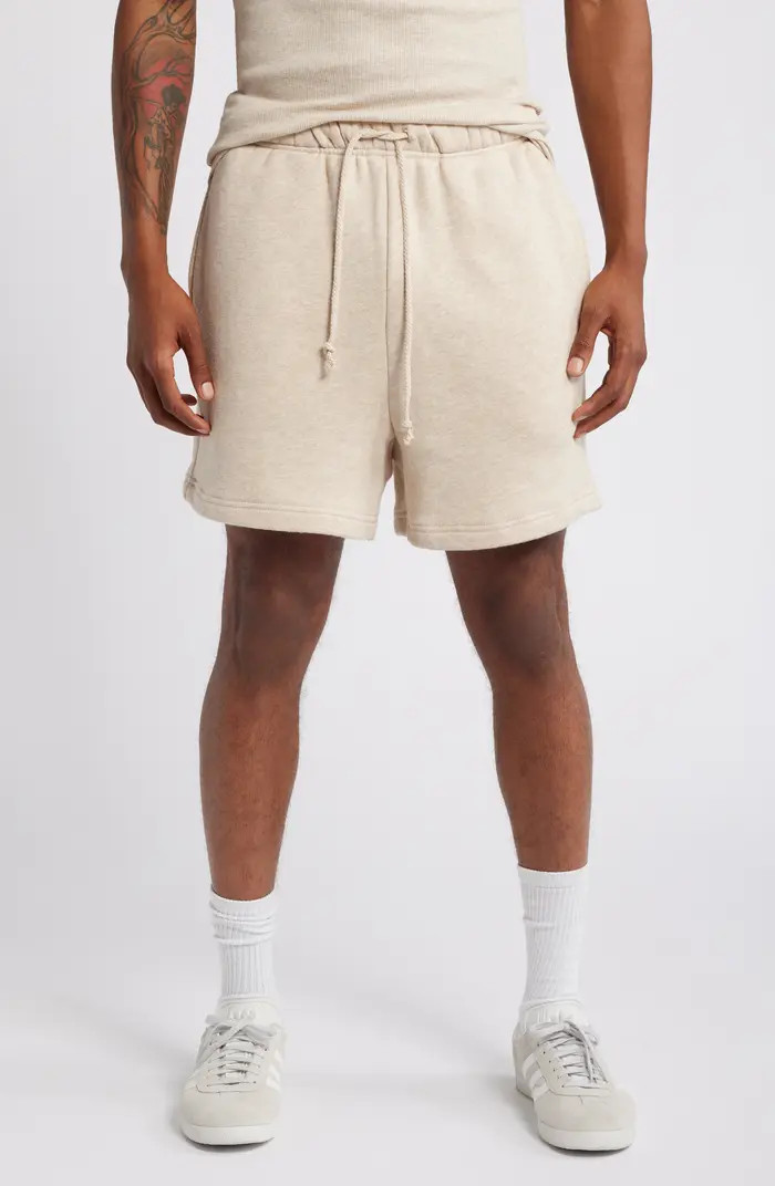 Core Organic Cotton Brushed Terry Sweat Shorts | Nordstrom