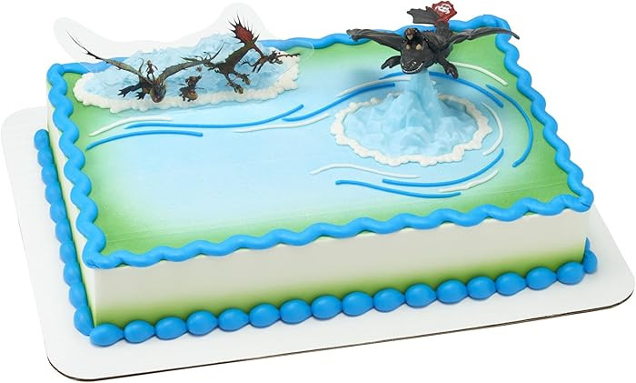 DecoSet How To Train Your Dragon Cake Topper, Cake Decoration With Toothless & Hiccup Figurine an... | Amazon (US)