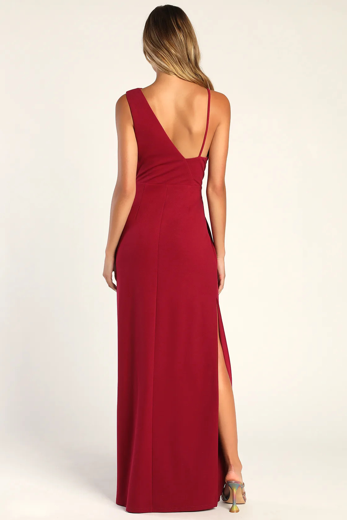 Modern Marvel Berry Pink Asymmetrical Cowl Maxi Dress | Lulus (US)