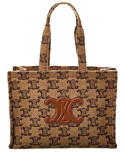 Cabas Thais Large Canvas & Leather Tote | Gilt & Gilt City