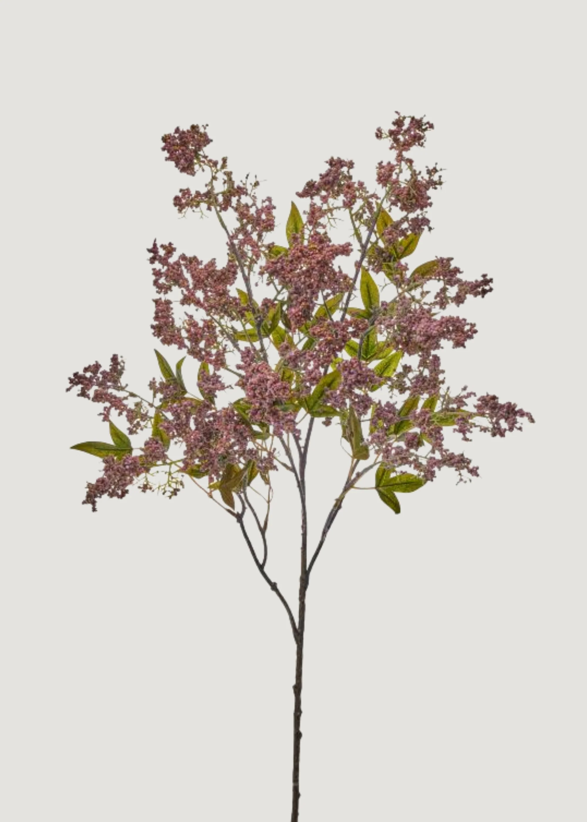 Dusty Mauve Fake Wild Plum Berry Branch - 43" | Afloral