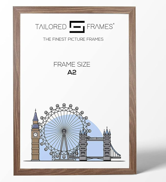 Tailored Frames Seattle Walnut Square Design A2 (59.4 x 42cm) Single Picture Frames | Wall Hangin... | Amazon (UK)