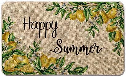 Artoid Mode Happy Summer Lemon Decorative Doormat, Seasonal Summer Holiday Low-Profile Floor Mat ... | Amazon (US)