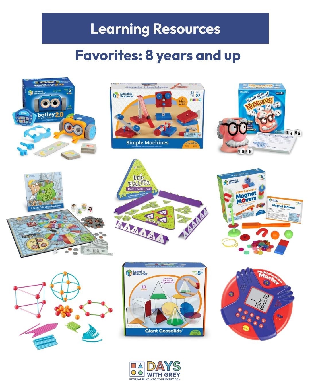 Learning Resources toys for bigger kids. They truly have something for everyone! Your kids will love these toys. 

#LTKGiftGuide #LTKHoliday #LTKKids