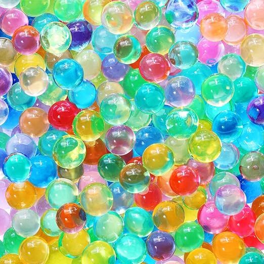 20,000 Colorful Water Gel Beads for Kids Sensory Toys, 10 Colors 2 Sizes, Water Growing Bead for ... | Amazon (US)